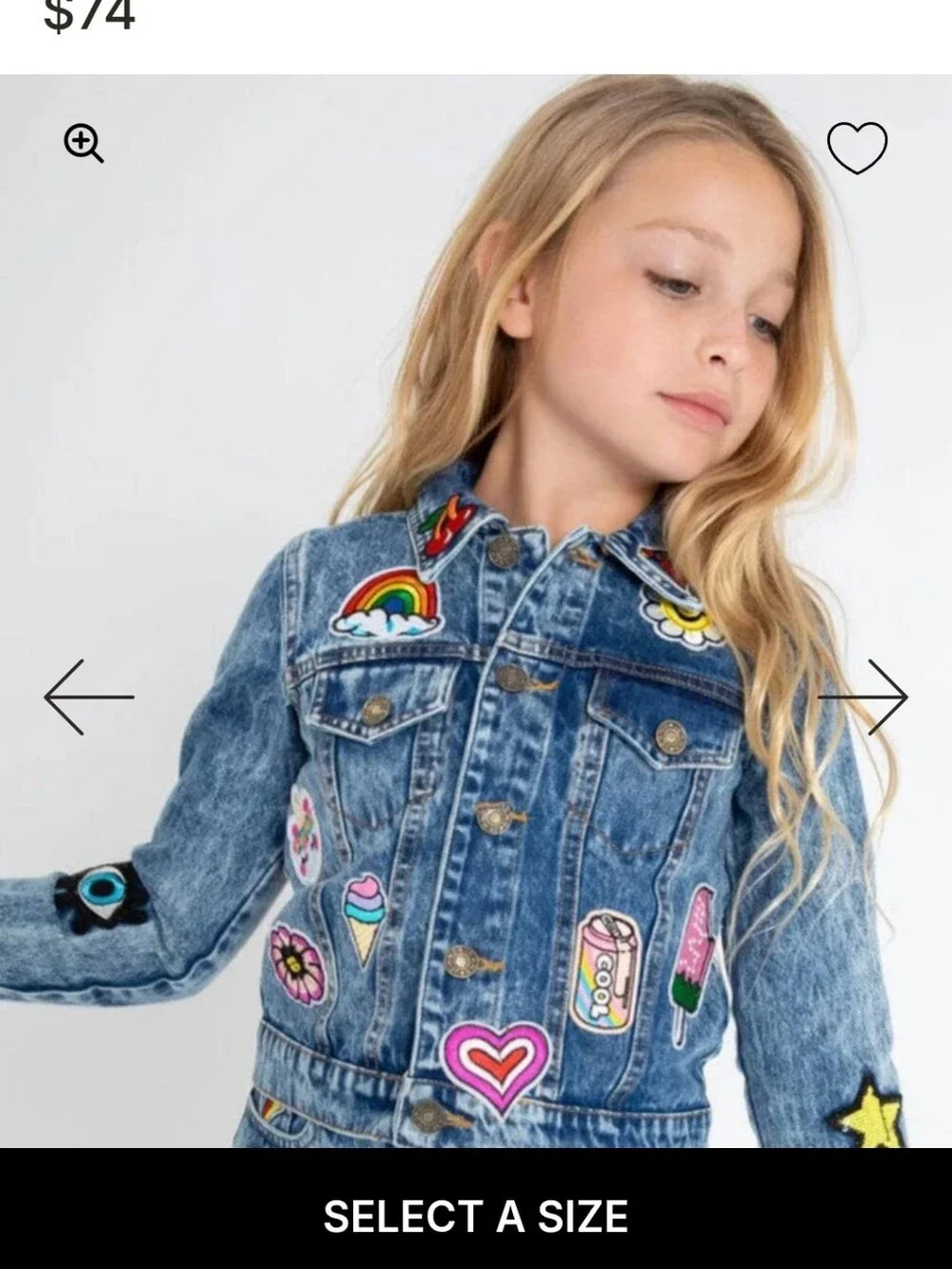 Lola + The Boys Denim Embroided Jacket